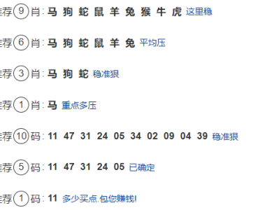 第315期:老澳门六合彩【九肖到一码】已更新!