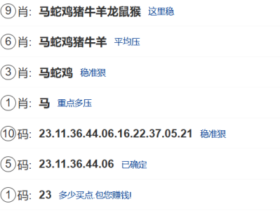 第026期:新澳门六合彩【九肖到一码】已更新!