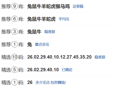 第324期:新澳门六合彩【九肖到一码】已更新