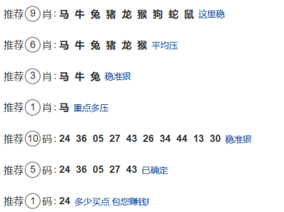 第033期:老澳门六合彩【九肖到一码】已更新!