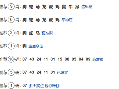 第320期:老澳门六合彩【九肖到一码】已更新!