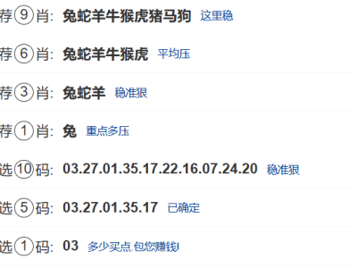第017期:香港六合彩【九肖到一码】已更新! 